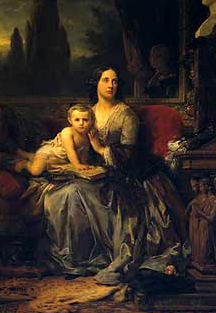 Portrait of Maria Brignole-Sale De Ferrari with her son